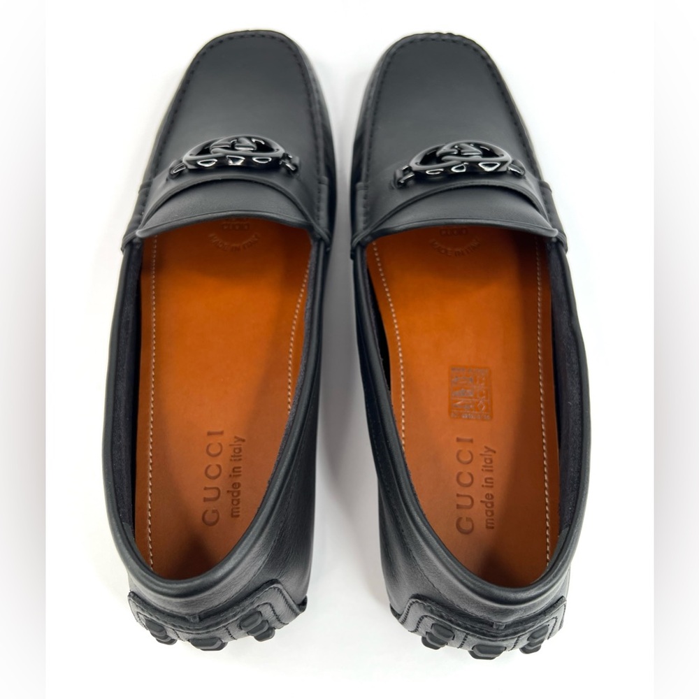Gucci Love Parade GG Logo Resin Men Driver Loafers UK 13 - US 13.5 - EU 47 - Picture 8 of 11